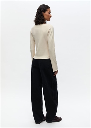 Eneline ls bluse 7442 Buttercream Envii 